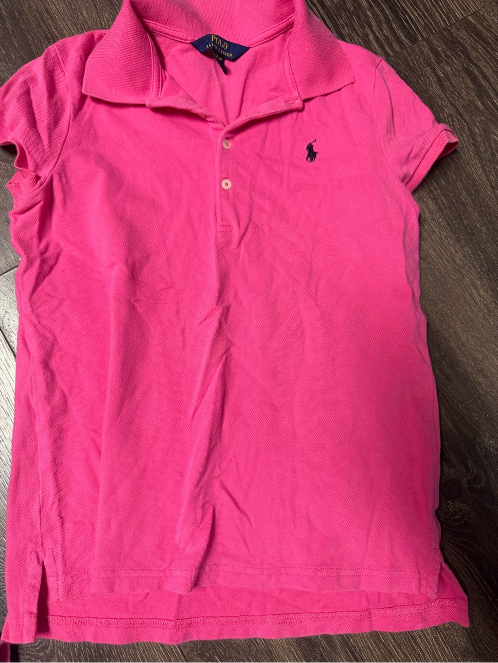 Polo by Ralph Lauren Girls' Bright Pink Short-Sleeve Polo